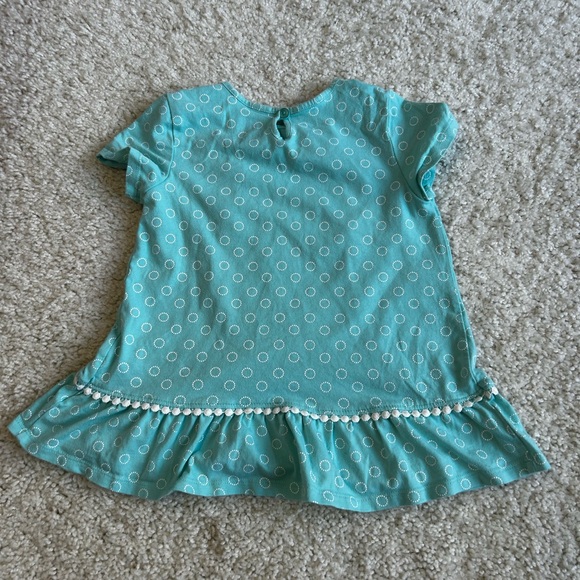 Teal Kids Set with Ruffle Trim - Picture 3 of 6